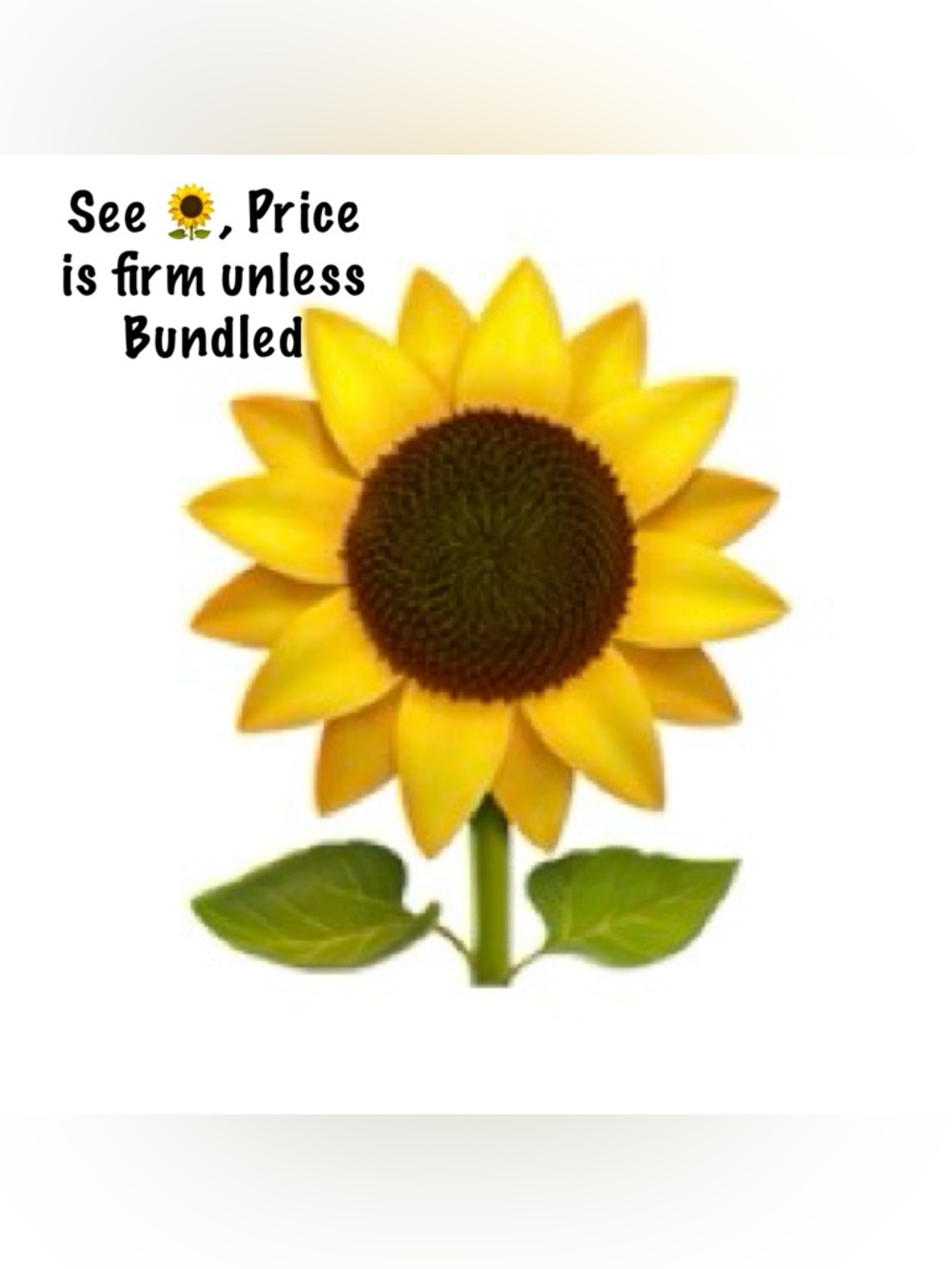 🌻 Price Firm, unless Bundled.